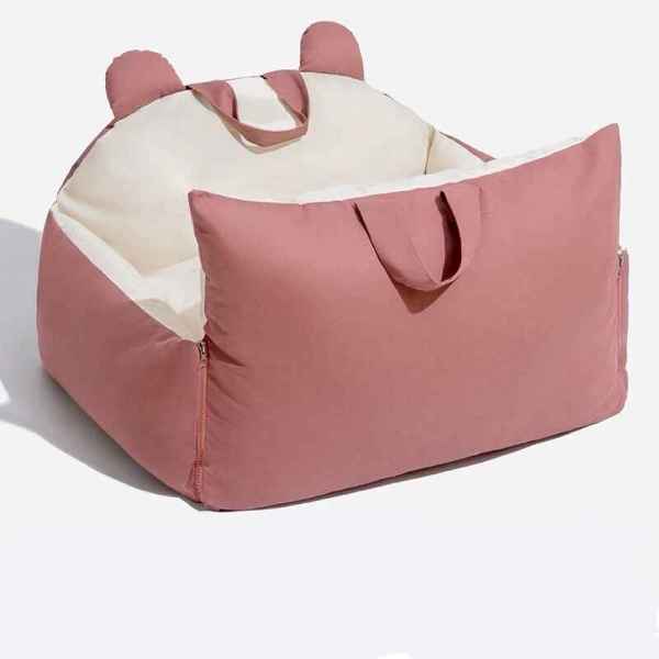 Car Pet Bed with Ears Trim - Image 2