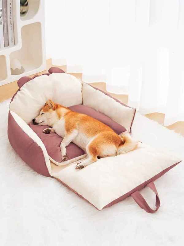 Car Pet Bed with Ears Trim - Image 5