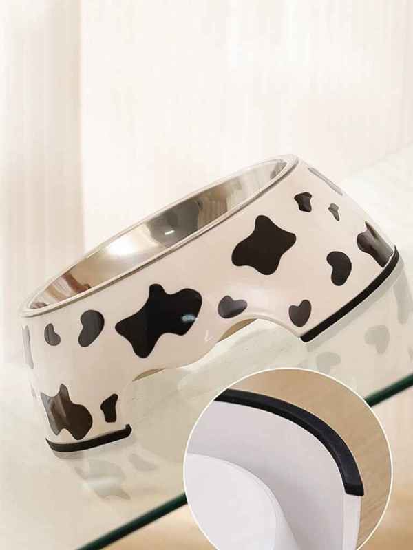 Cow Print Pet Bowl - Image 2