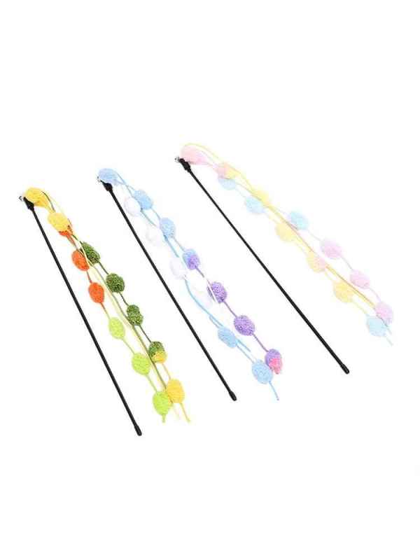 Cat Teaser with Pompoms and Streamers