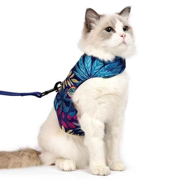 Pet Harness Vest with Leaf Pattern - Image 3