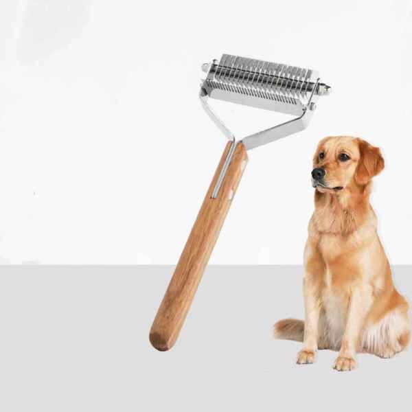 Wooden Knotted Pet Comb - Image 3