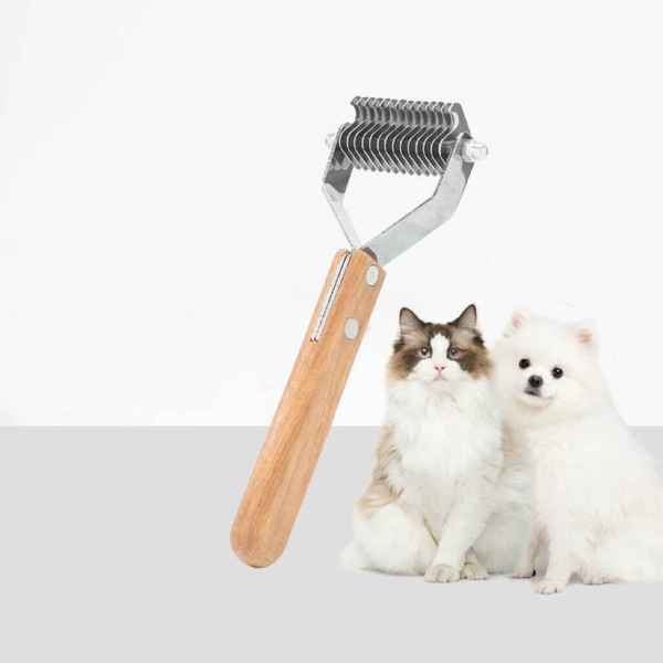 Wooden Knotted Pet Comb - Image 2