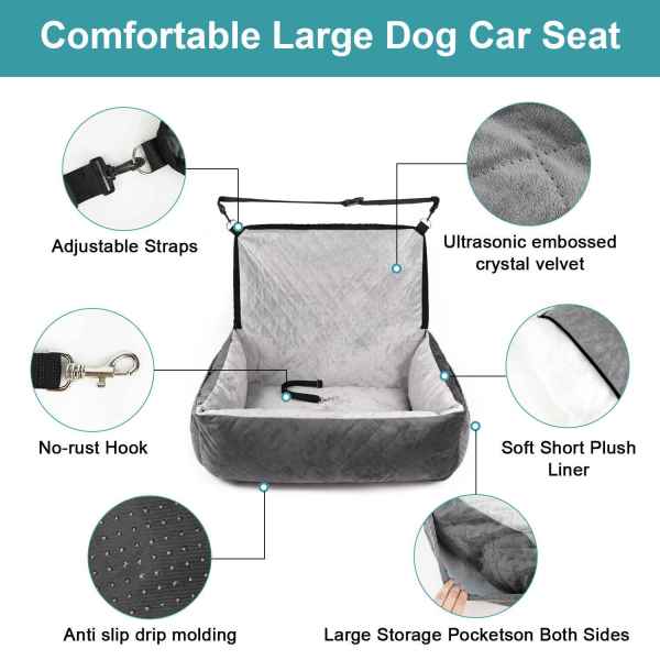 Square Car Pet Bed - Image 2