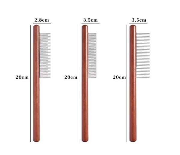 Wooden Pet Combs with Different Teeth
